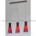 SAA modern red glass pendant light